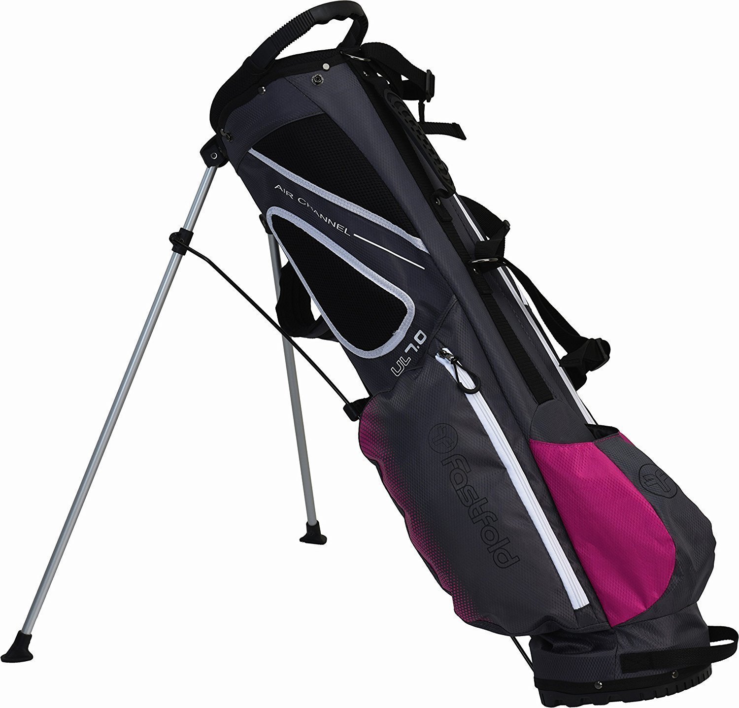 Чантa за голф Fastfold UL 7.0 Grey/Purple Stand Bag