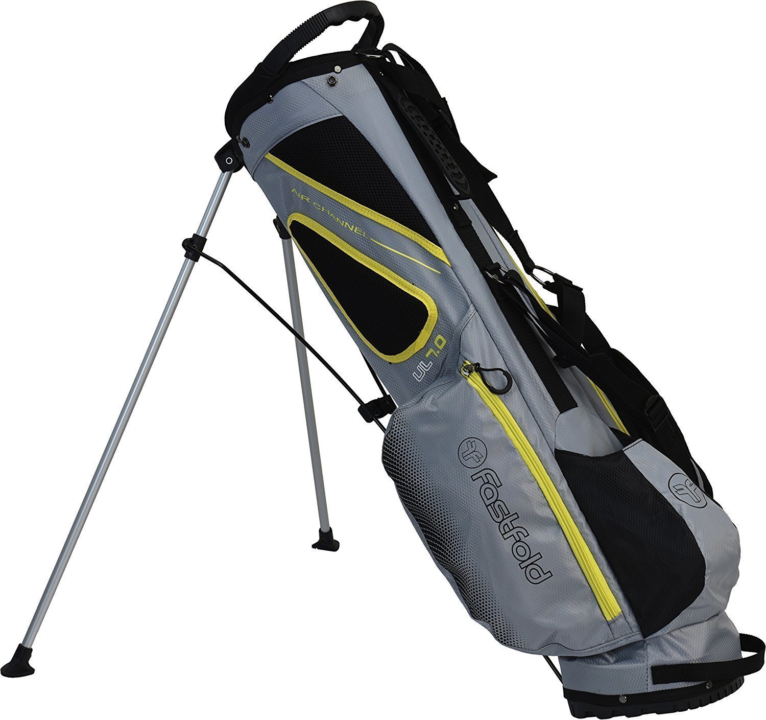Golf Bag Fastfold UL 7.0 Grey/Yellow Stand Bag