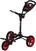 Manuální golfové vozíky Fastfold Flat Fold Charcoal/Red Golf Trolley