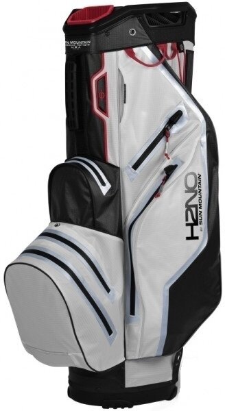 Golf torba Cart Bag Sun Mountain H2NO Lite White/Black/Red Golf torba Cart Bag