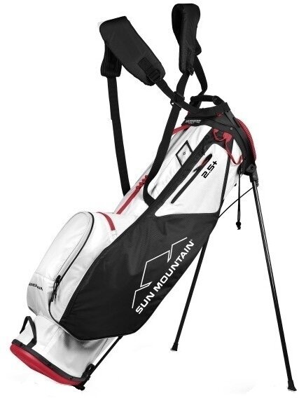 Golf torba Stand Bag Sun Mountain 2.5 Plus White/Black/Red Golf torba Stand Bag