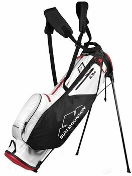 Golftaske Sun Mountain 2.5 Plus White/Black/Red Golftaske - 1