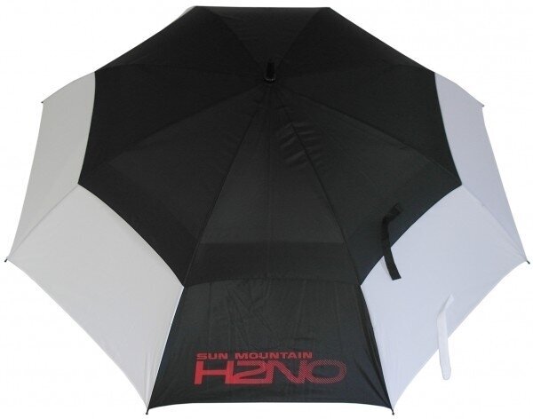 Regenschirm Sun Mountain UV H2NO Umbrella Black/White/Red