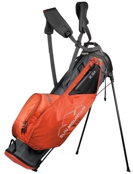 Golf torba Stand Bag Sun Mountain 2.5 Plus Gunmetal/Inferno Golf torba Stand Bag