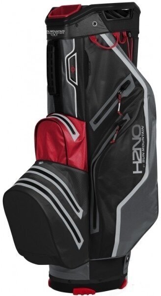 Borsa da golf Cart Bag Sun Mountain H2NO Lite Black/Gunmetal/Red Borsa da golf Cart Bag