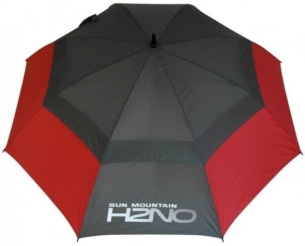 Regenschirm Sun Mountain UV H2NO Umbrella Steel/Red