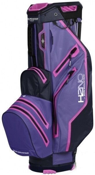 Borsa da golf Cart Bag Sun Mountain H2NO Lite Purple/Navy/Fuchsia Borsa da golf Cart Bag