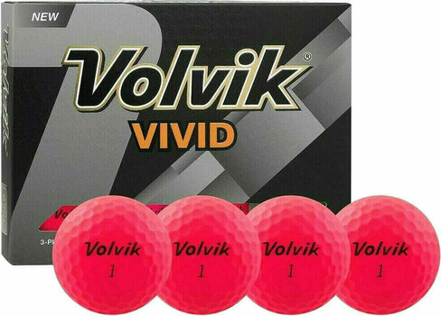 Balles de golf Volvik Vivid Pink - 1
