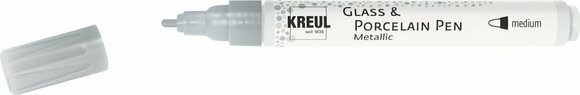 Markeerstift Kreul Metallic 'M' Glass and Porcelain Marker Silver 1 stuk - 1