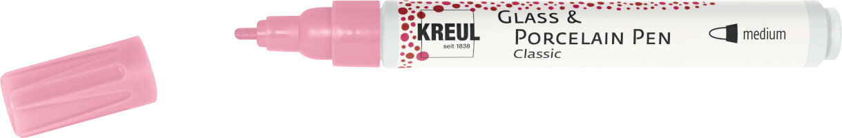 Popisovač Kreul Classic 'M' Popisovač na sklo a porcelán Rosé 1 ks
