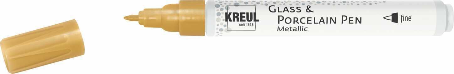 Marqueur Kreul Metallic 'F' Marqueur pour verre et porcelaine Gold 1 pc