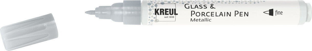 Marker Kreul Metallic 'F' Marker für Glas und Porzellan Silver 1 Stck