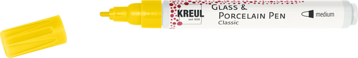 Markeerstift Kreul Classic 'M' Glass and Porcelain Marker Signal Yellow