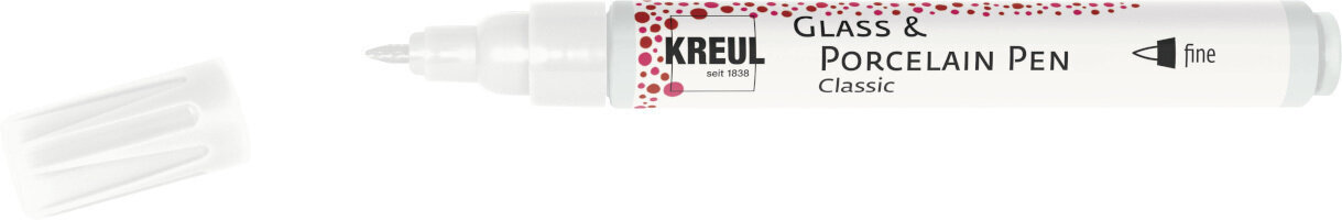 Marker Kreul Classic 'F' Marker für Glas und Porzellan White 1 Stck