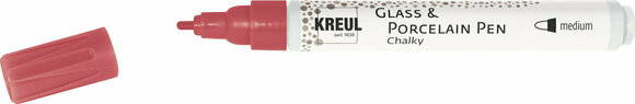 Markeerstift Kreul Chalky 'M' Glass and Porcelain Marker Cozy Red 1 stuk - 1