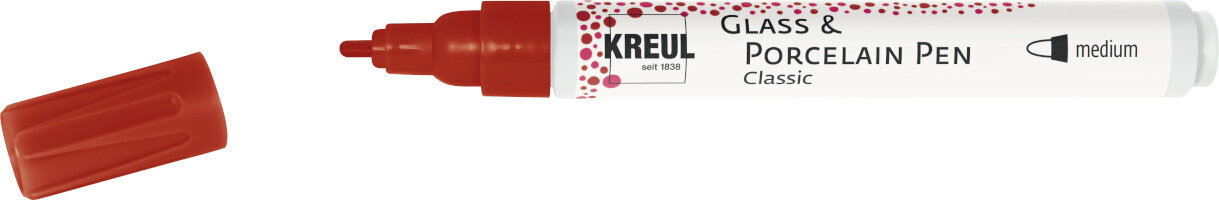 Marcador Kreul Classic 'M' Glass and Porcelain Marker Dark Red Marcador