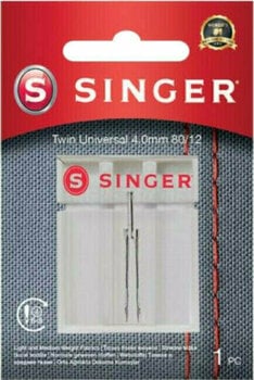 Βελόνα για ραπτομηχανή Singer 4 mm 1x80 Διπλή βελόνα ραψίματος - 1