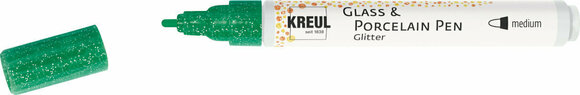 Popisovač Kreul Glass & Porcelain Pen Glitter Medium Popisovač na sklo a porcelán Light Green 1 ks - 1
