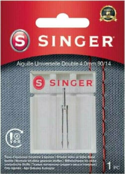 Nåle til symaskiner Singer 4 mm 1x90 Double Sewing Needle - 1