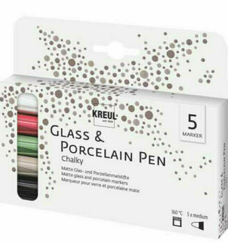 Markeerstift Kreul Chalky 'M' Glass and Porcelain Marker Chalky Mix 5 pcs - 1