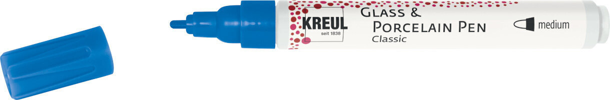 Merkintäkynä Kreul Classic 'M' Glass and Porcelain Marker Lapis Blue 1 kpl