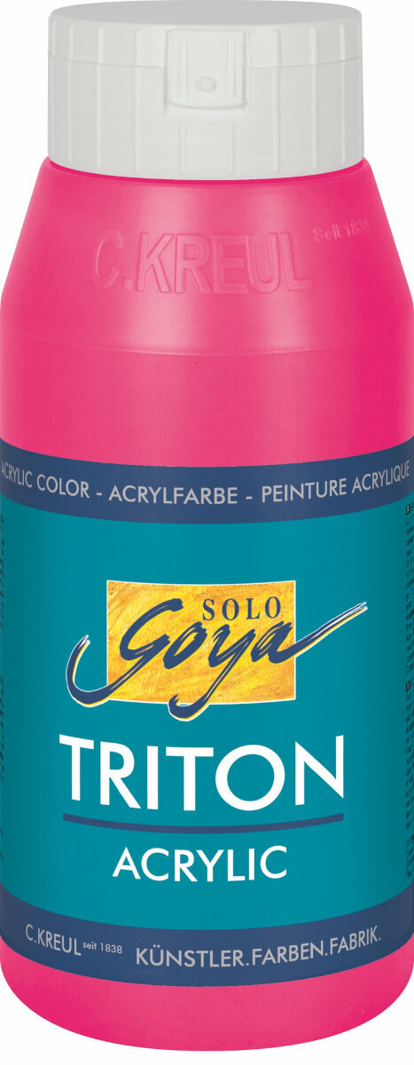 Culoare acrilică Kreul Solo Goya Triton Vopsea acrilică Roz fluorescent 750 ml 1 buc