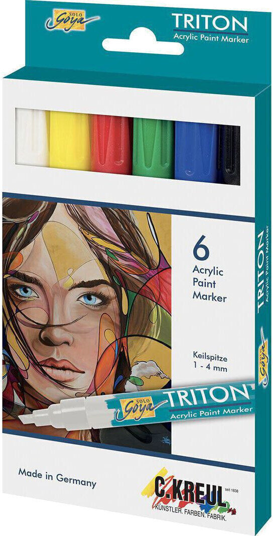 Marker Kreul Triton Acrylic Marker Mix 6 pcs