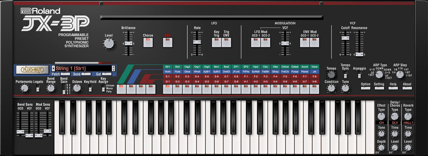 Logiciel de studio Instruments virtuels Roland JX-3P Key (Produit numérique)