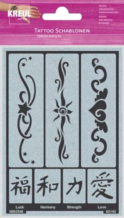 Marker
 Kreul Tattoo Stencil Stencil per tatuaggi Ribbons 2 1 pz