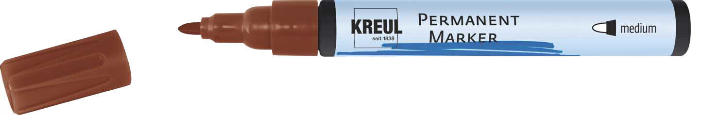 Marker Kreul Permanent 'M' Mazak niezmazywalny Brązowy 1 szt