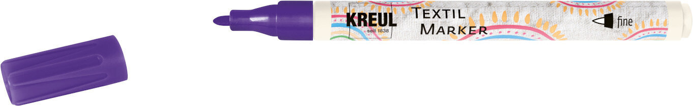 Felt-Tip Pen Kreul Javana Texi Fine Textile Marker Violet 1 pc