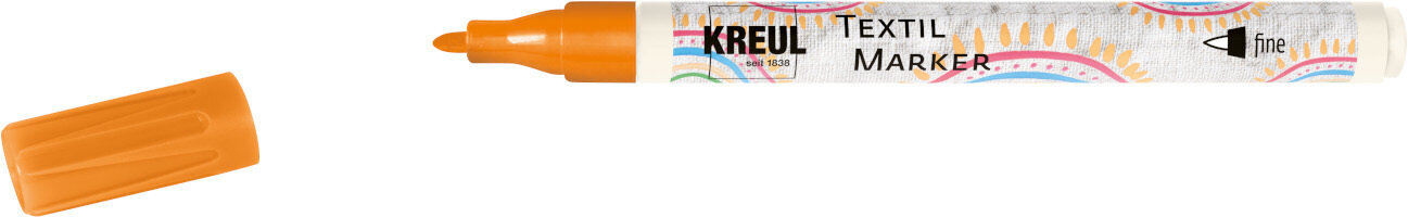 Felt-Tip Pen Kreul Javana Texi Fine Textile Marker Orange 1 pc