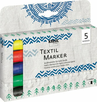 Felt-Tip Pen Kreul Javana Texi Medium Set of Textile Markers Set 5 5 pcs - 1