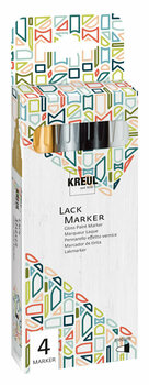 Markör Kreul Lack 'M' Gloss Marker Mix 4 st - 1