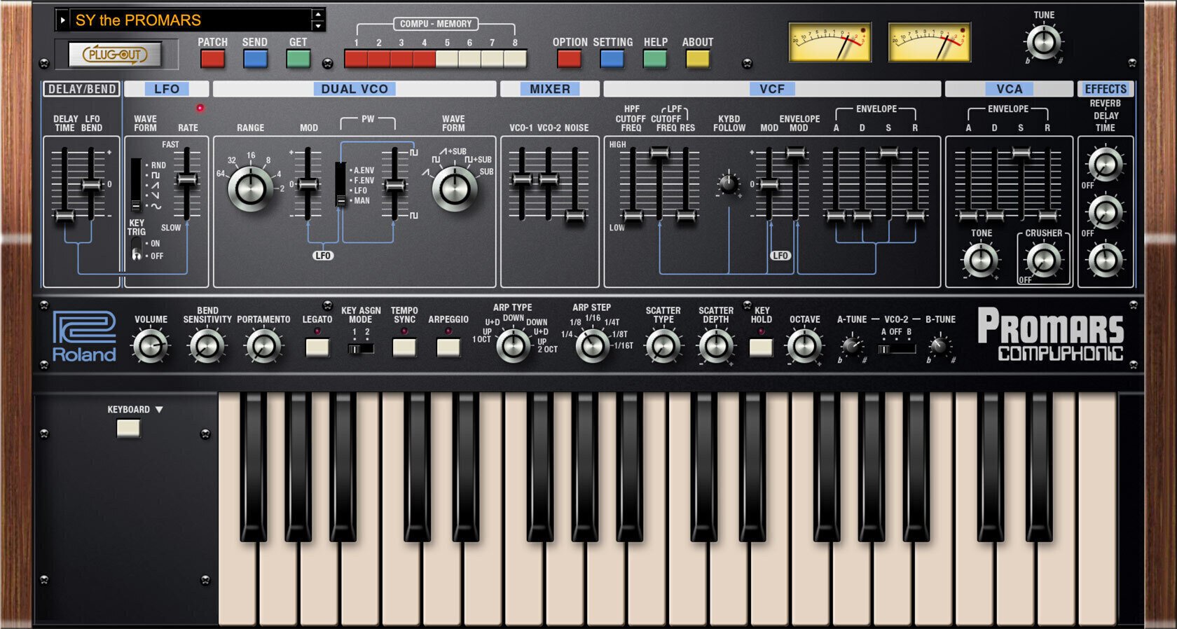 Software de estúdio de instrumentos VST Roland PROMARS Key (Produto digital)