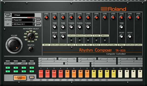 Software de estúdio de instrumentos VST Roland TR-808 Key (Produto digital) - 1