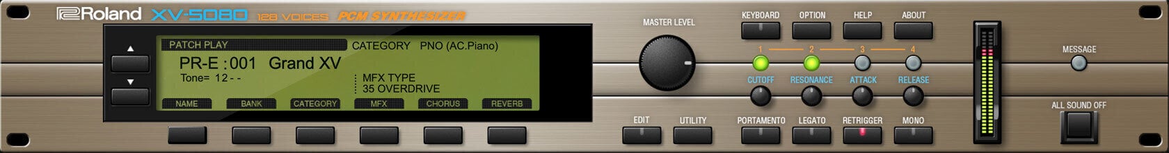 VST Instrument Studio programvara Roland XV-5080 Key (Digital produkt)