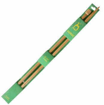 Aiguille droite classique Pony Bamboo Knitting Needle Aiguille droite classique 33 cm 7 mm - 1