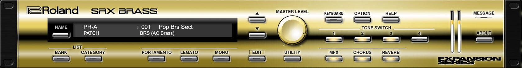 VST Instrument Studio -ohjelmisto Roland SRX BRASS Key (Digitaalinen tuote)