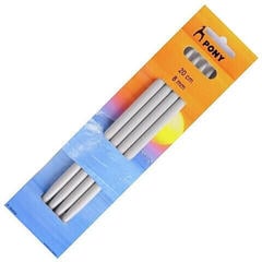 Klasyczna prosta igła Pony Knitting Needles Klasyczna prosta igła 20 cm 8 mm