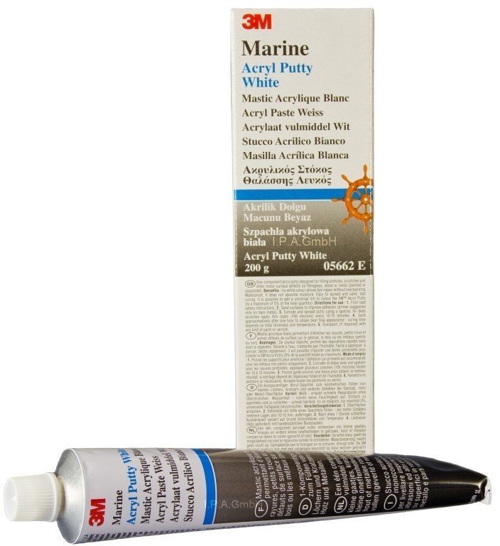 Marine Sealant, Marine Adhesive 3M Acryl Putty White 200g