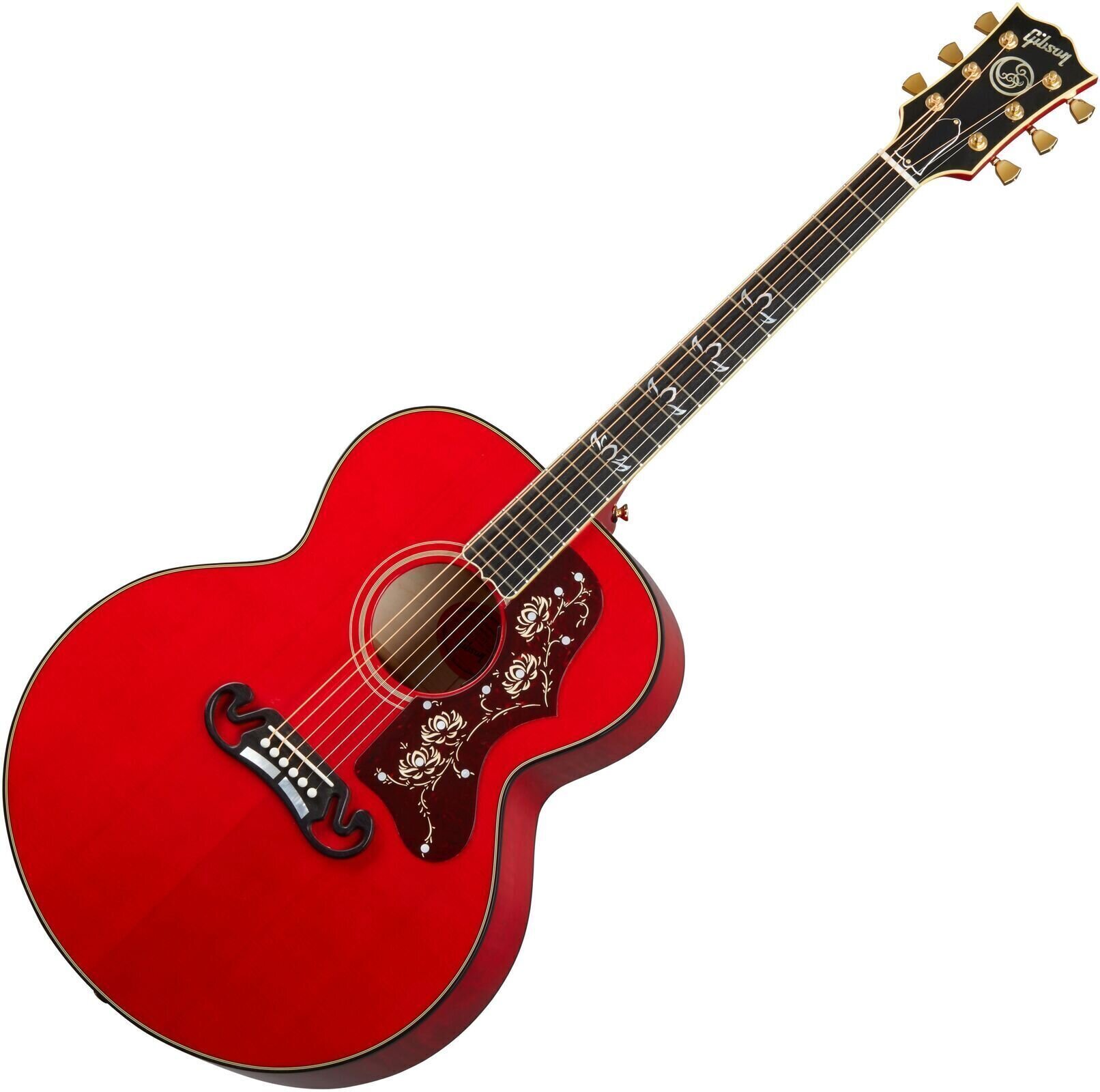 Guitare Jumbo acoustique-électrique Gibson Orianthi SJ-200 Cherry