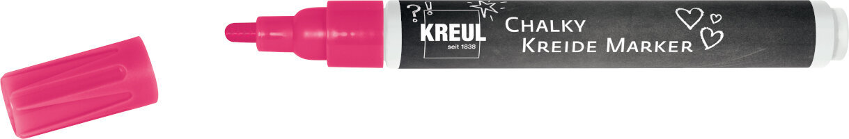 Popisovač Kreul Chalk Marker Medium Kriedový popisovač Neon Pink 1 ks