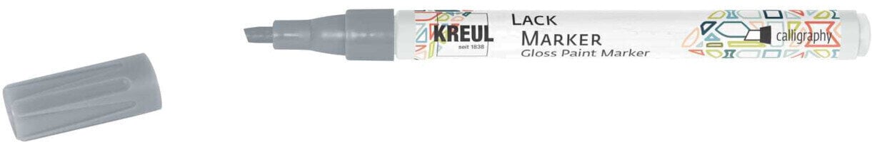 Marqueur Kreul Gloss Marker Calligraphy Marqueur de laque Silver 1 pc
