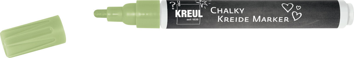 Μαρκαδόρος Kreul Chalk Marker Medium Chalk Marker Rosemary Green 1 τεμ.