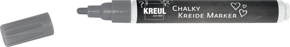 Μαρκαδόρος Kreul Chalk Marker Medium Chalk Marker Volcanic Gray 1 τεμ.