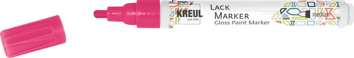 Μαρκαδόρος Kreul Lack 'M' Βερνίκι Neon Pink 1 τεμ.