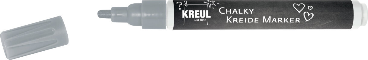 Μαρκαδόρος Kreul Chalk Marker Medium Κιμωλία στυλό Silver Show 1 τεμ.