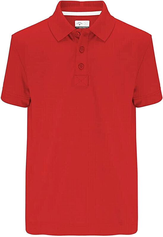 Риза за поло Callaway Youth Solid II Tango Red XL