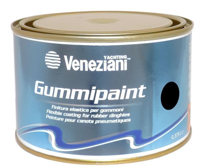 Χρωματιστό Βερνίκι Σκαφών Veneziani Gummipaint Black 375ml